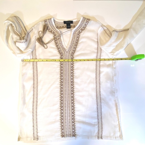 Karen Kane Boho Gorpcore Granola Earthy Women’s Small Peasant Top - Picture 10 of 14